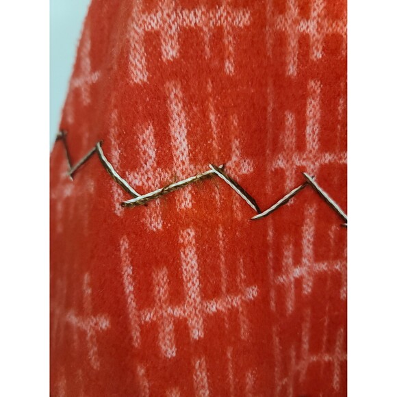 70s Vintage Felt Embroidered Poncho - Picture 6 of 9